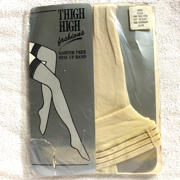 7 Pairs of Thigh high nylons / Stay Ups. Some are vintage. - Picture 9 of 12